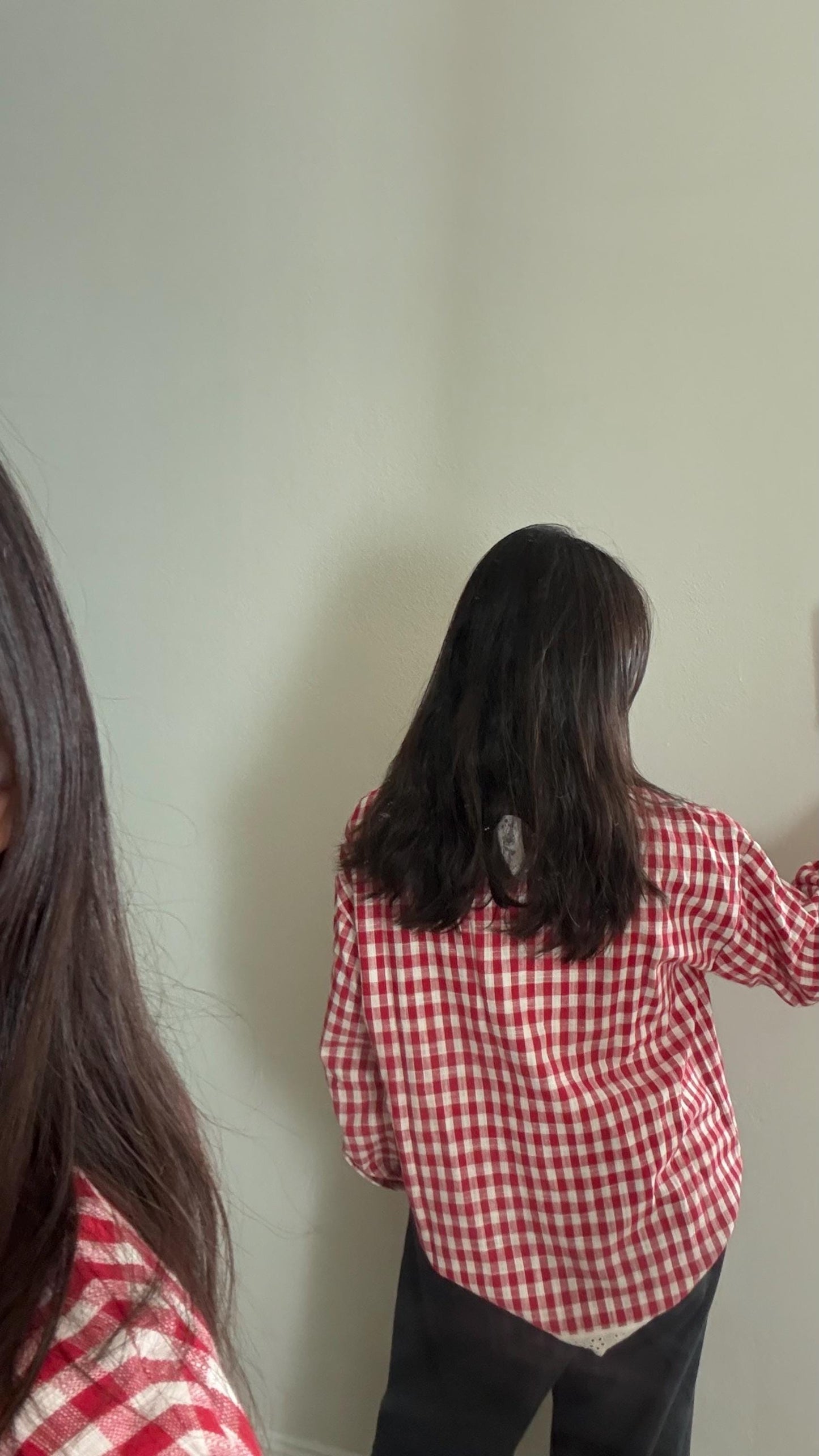 Red Gingham Cotton Top. French inspired Vintage Style top. Victorian boho top. Bohemian style top. Romantic top