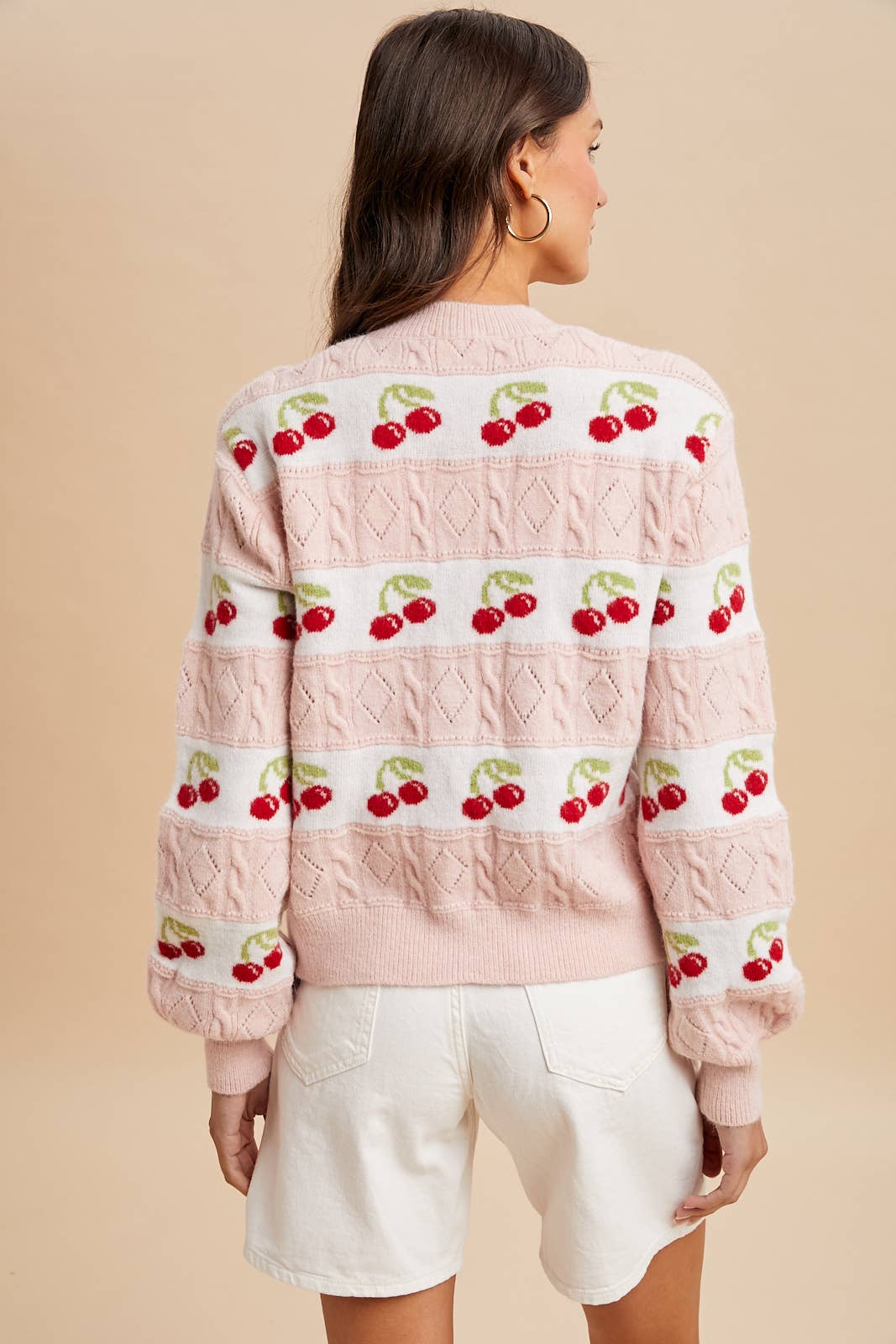 CHERRY KNITTED CARDIGAN - Chickticks