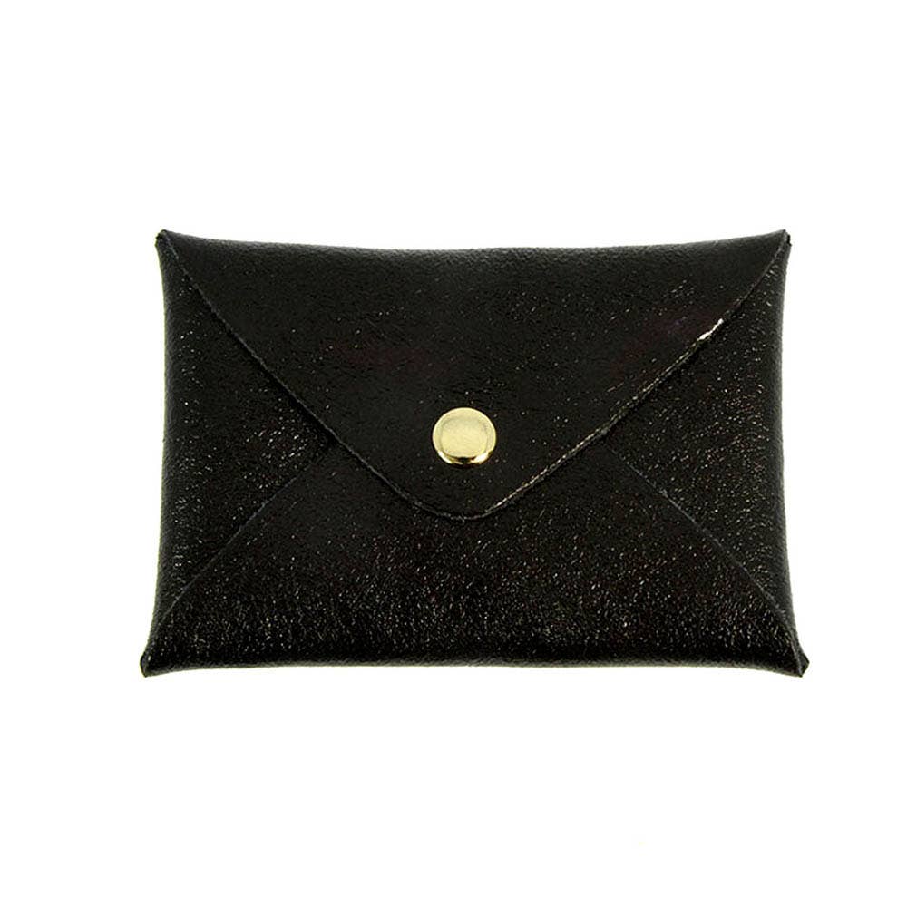 Origami leather pouch