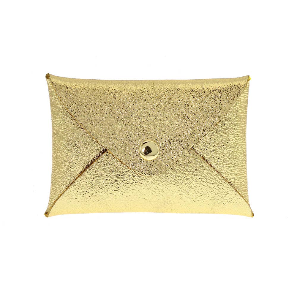 Origami leather pouch