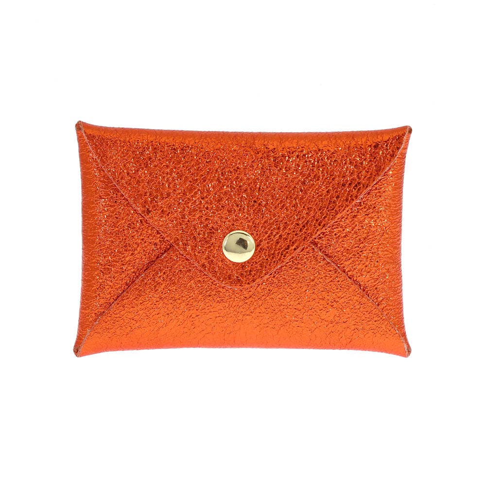 Origami leather pouch