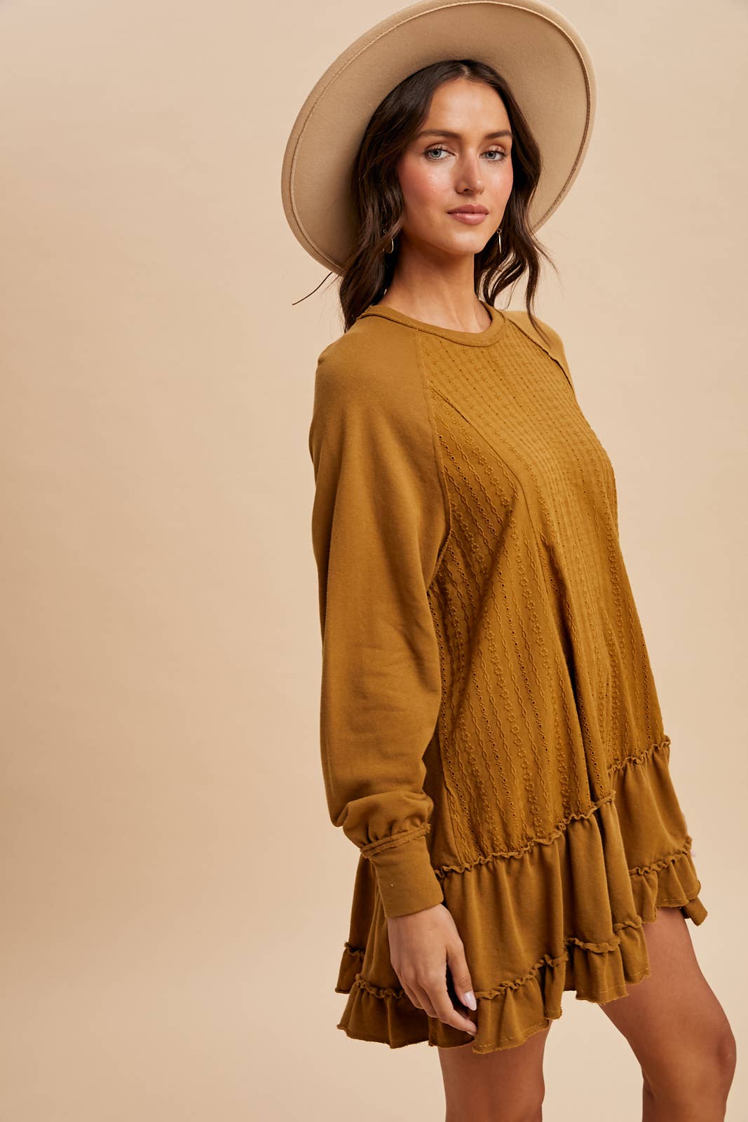 CONTRAST PANEL RAGLAN DRESS - Chickticks