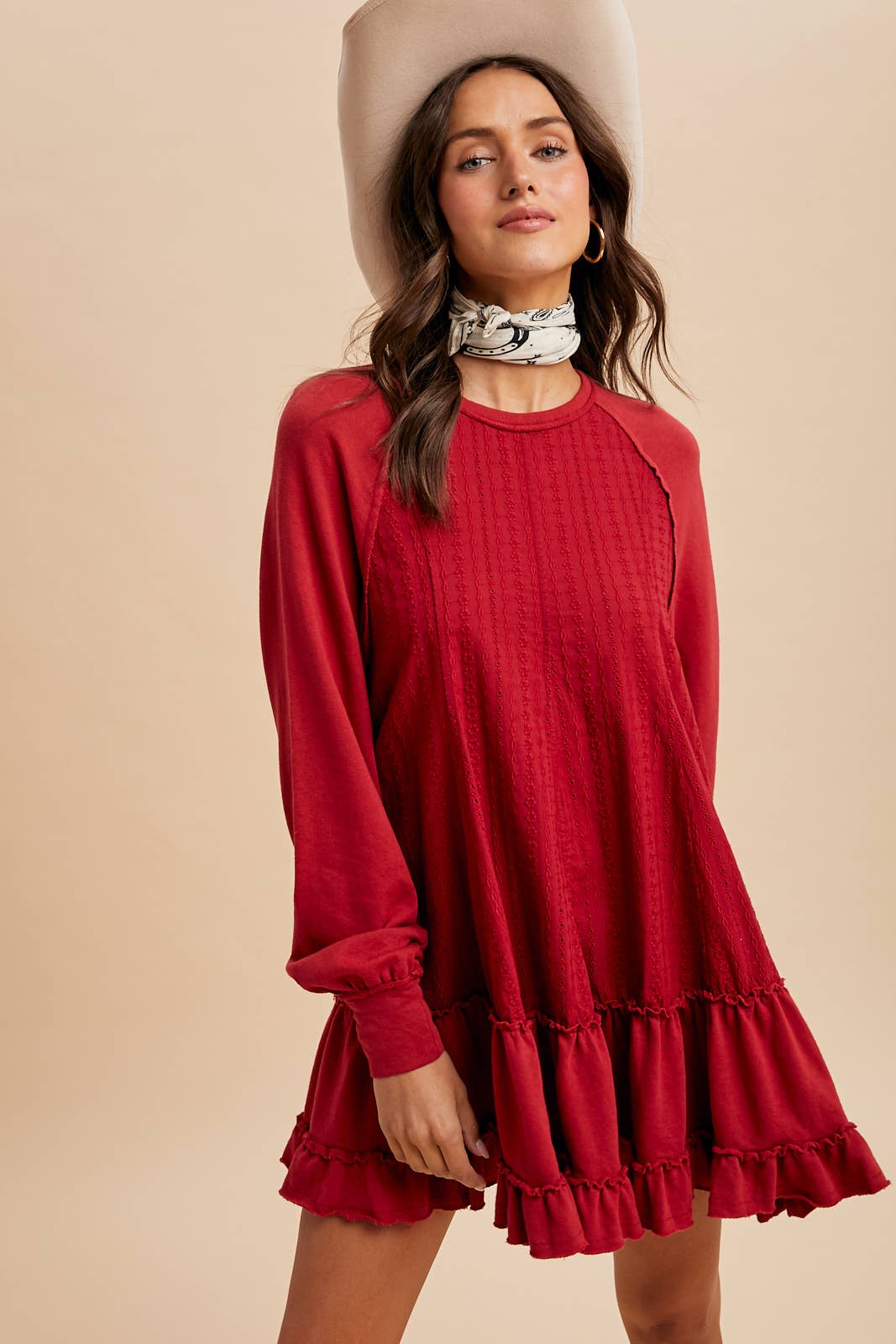 CONTRAST PANEL RAGLAN DRESS - Chickticks