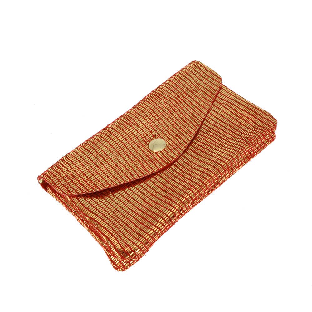 Twin wallet pouch in glittery matte leather. Soft Italian leather suede wallet. Chartreuse color soft wallet. 90s wallet. Envelope leather suede wallet