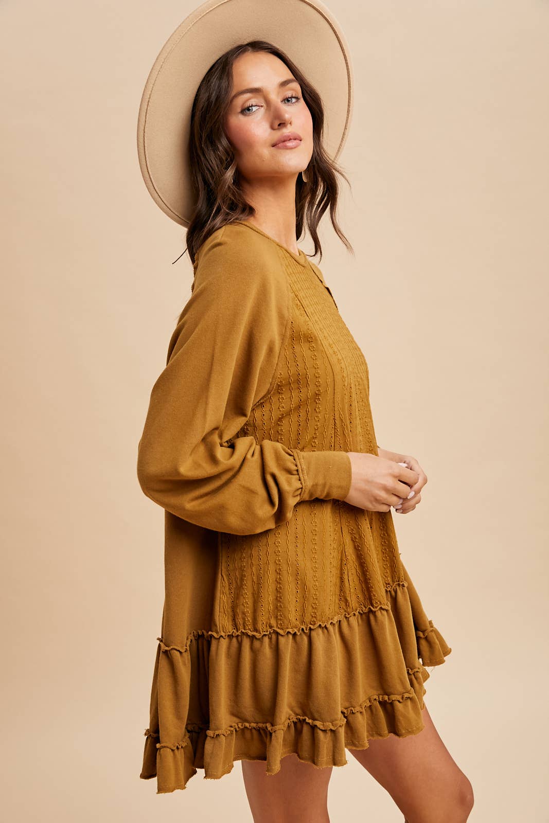 CONTRAST PANEL RAGLAN DRESS - Chickticks