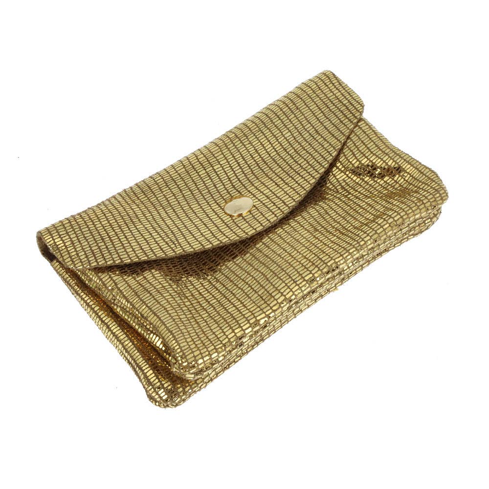 Twin wallet pouch in glittery matte leather. Soft Italian leather suede wallet. Chartreuse color soft wallet. 90s wallet. Envelope leather suede wallet