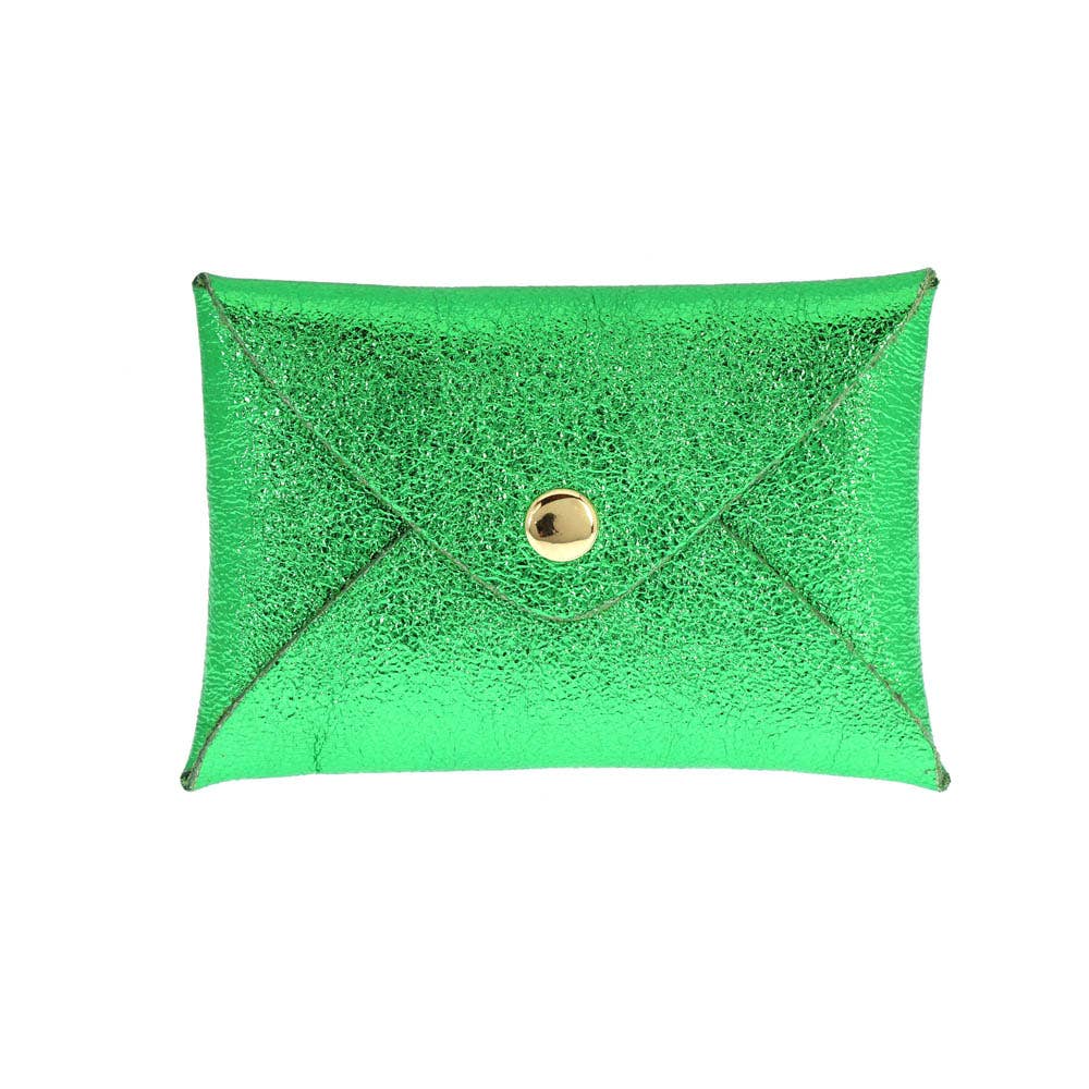 Origami leather pouch
