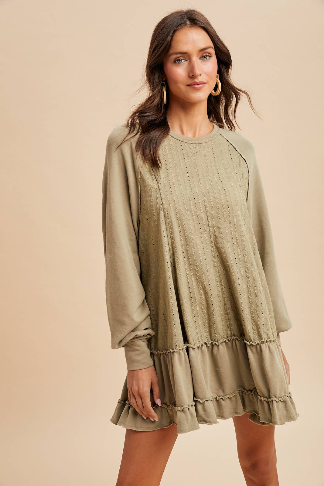 CONTRAST PANEL RAGLAN DRESS - Chickticks