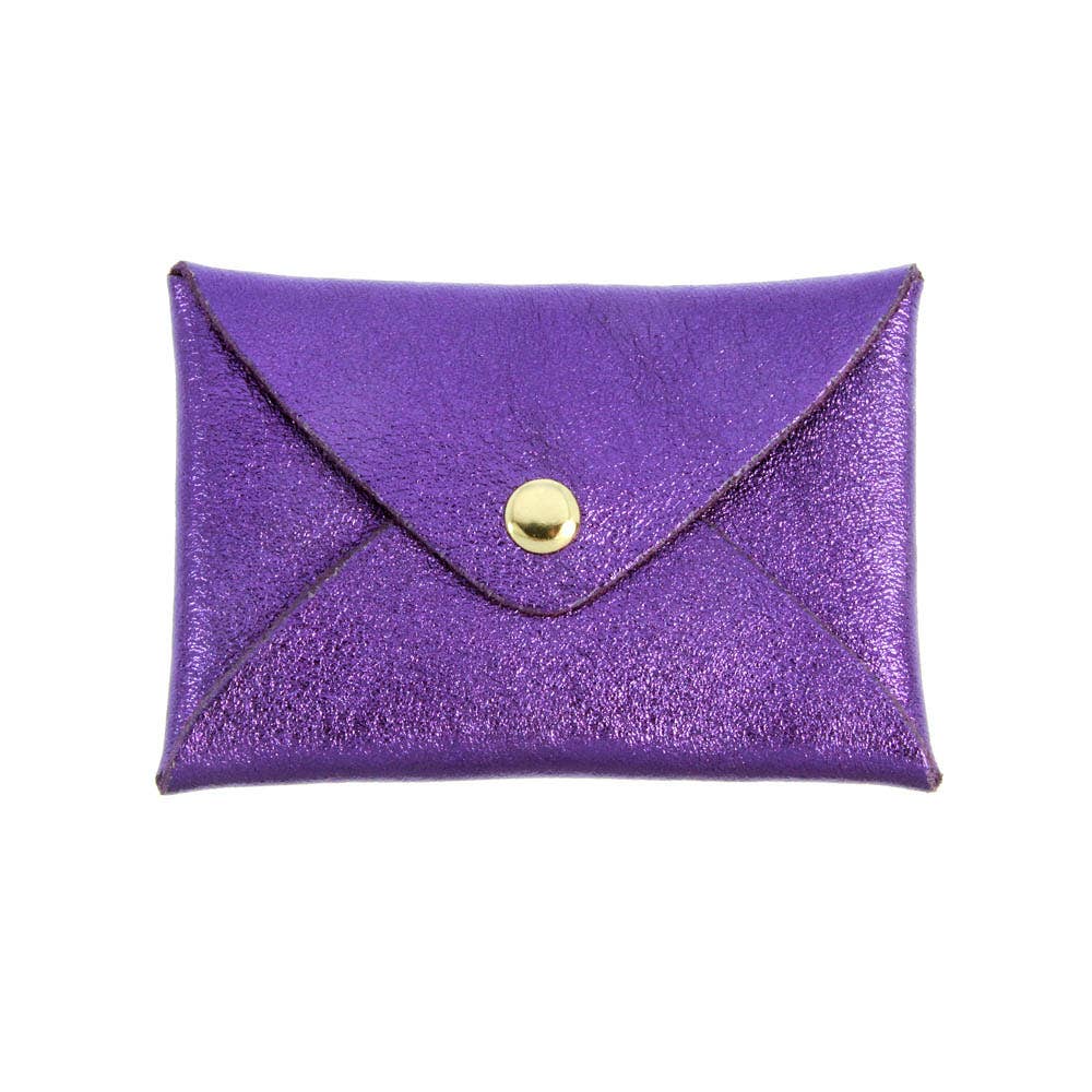 Origami leather pouch