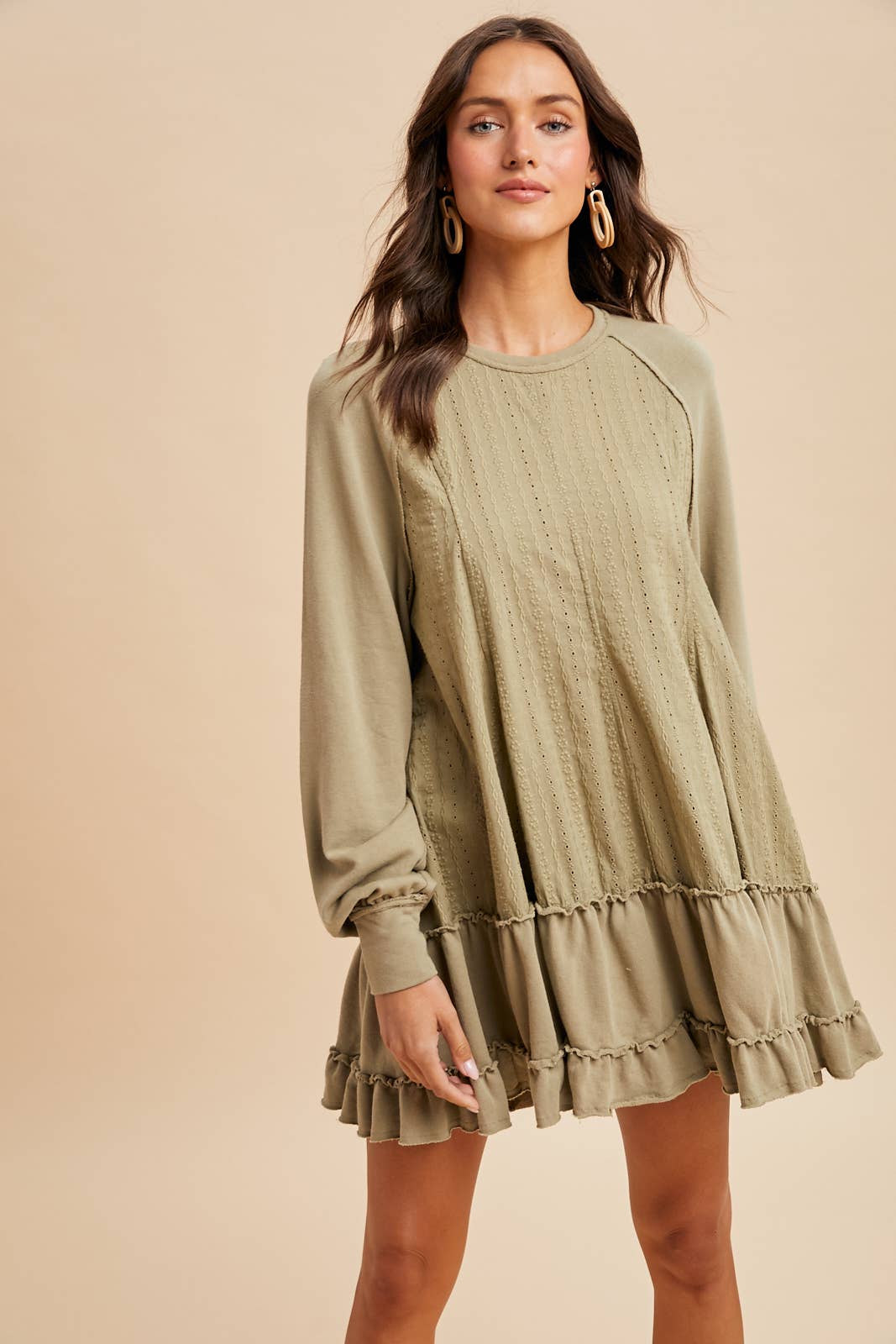 CONTRAST PANEL RAGLAN DRESS - Chickticks