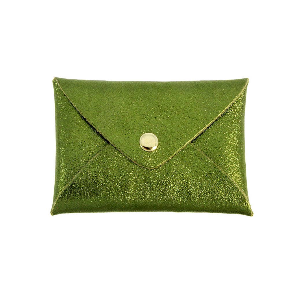 Origami leather pouch