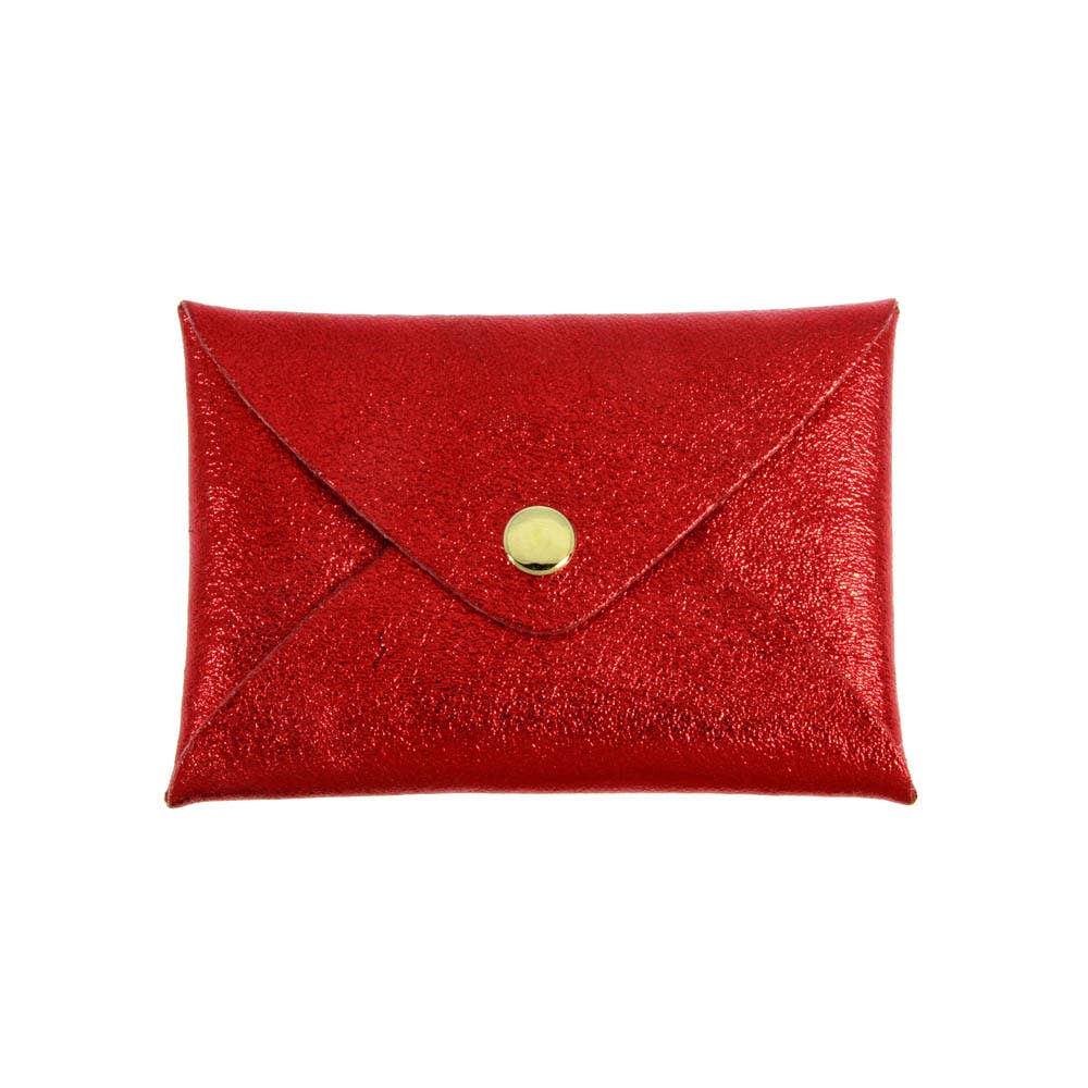 Origami leather pouch