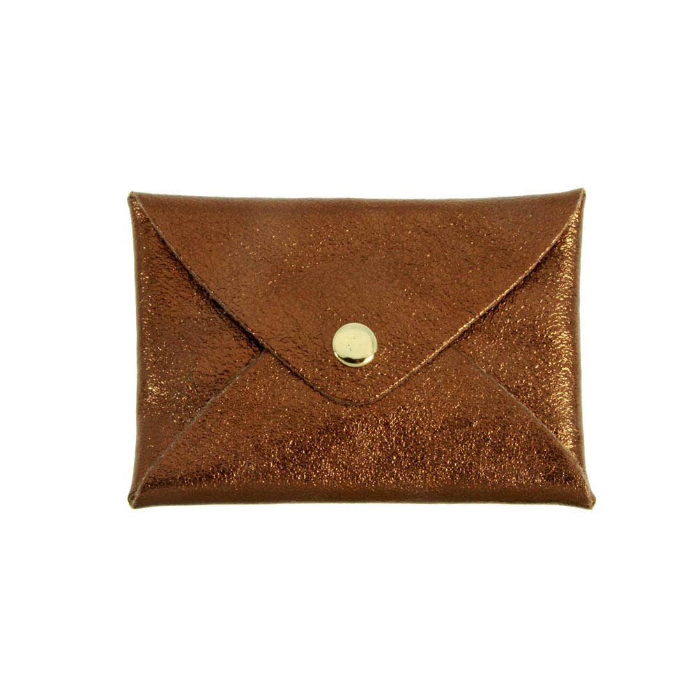 Origami leather pouch