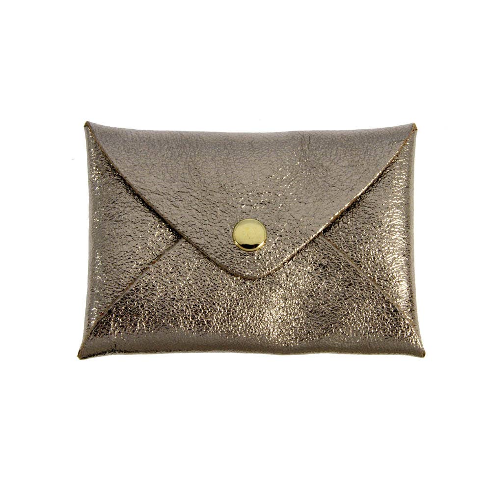 Origami leather pouch