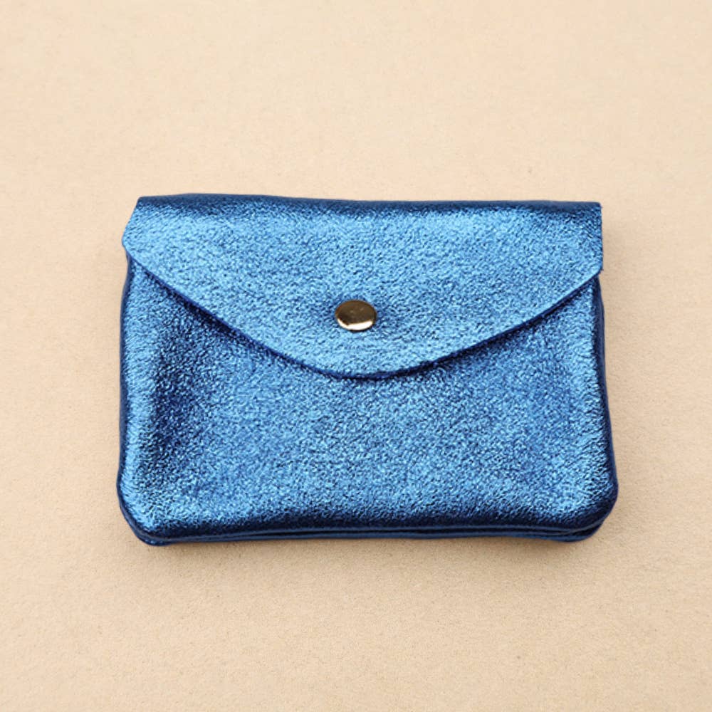 Twin leather suede glitter wallet. Italian leather suede envelope wallet. Small leather envelope thin wallet. Coins purse leather wallet.
