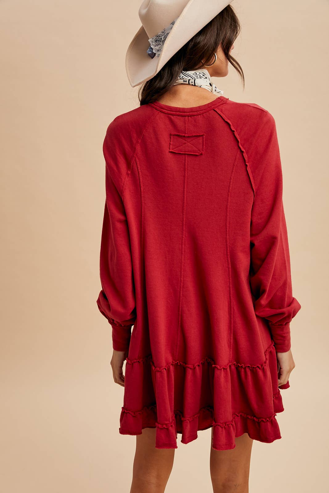 CONTRAST PANEL RAGLAN DRESS - Chickticks