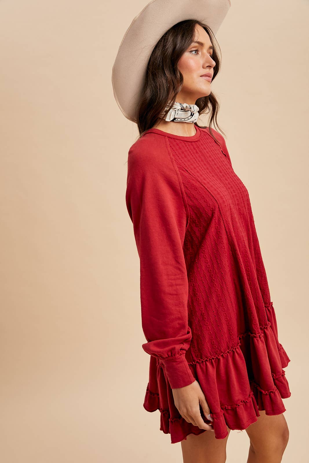 CONTRAST PANEL RAGLAN DRESS - Chickticks