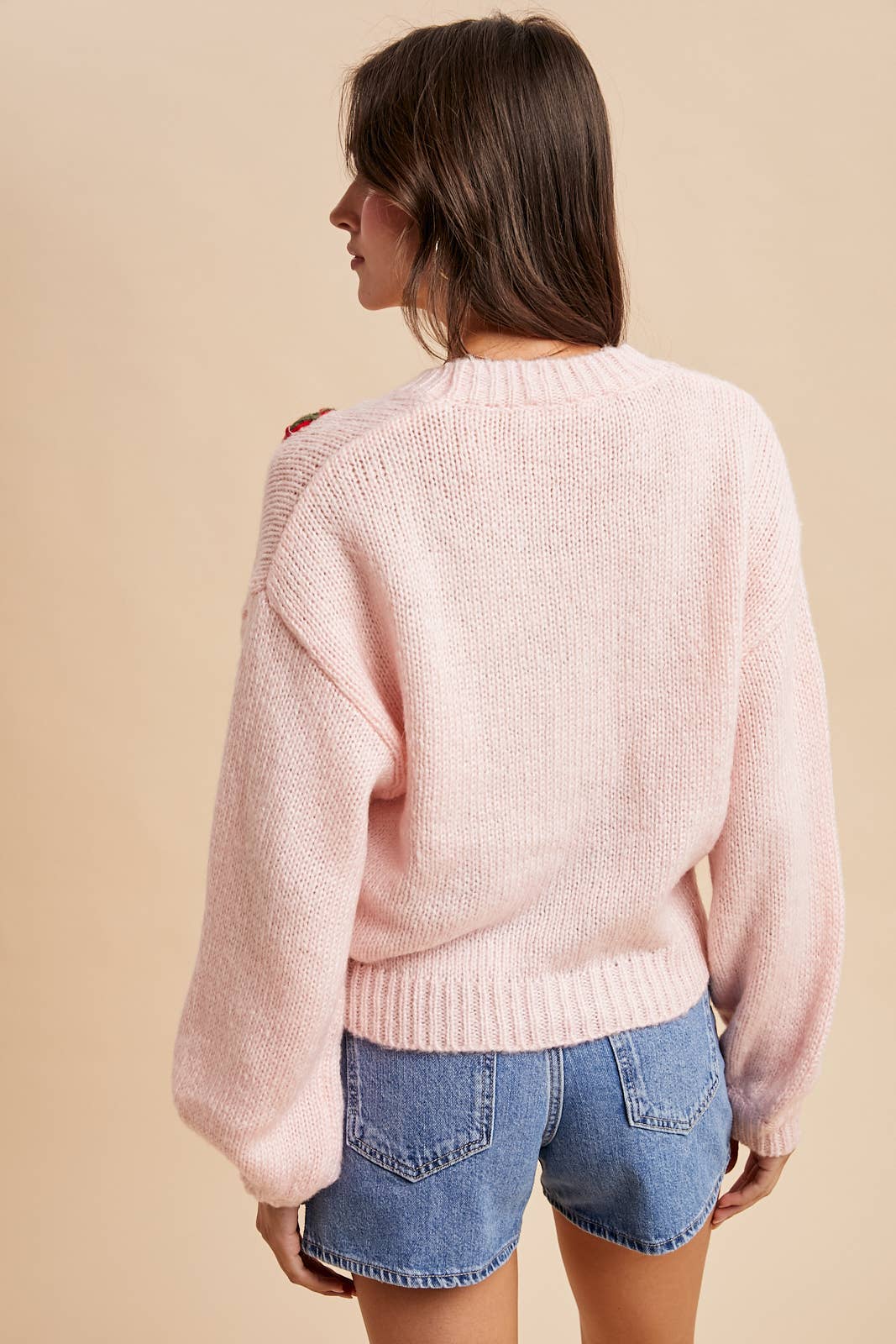 KNITTED 3D STRAWBERRY CARDIGAN - Chickticks