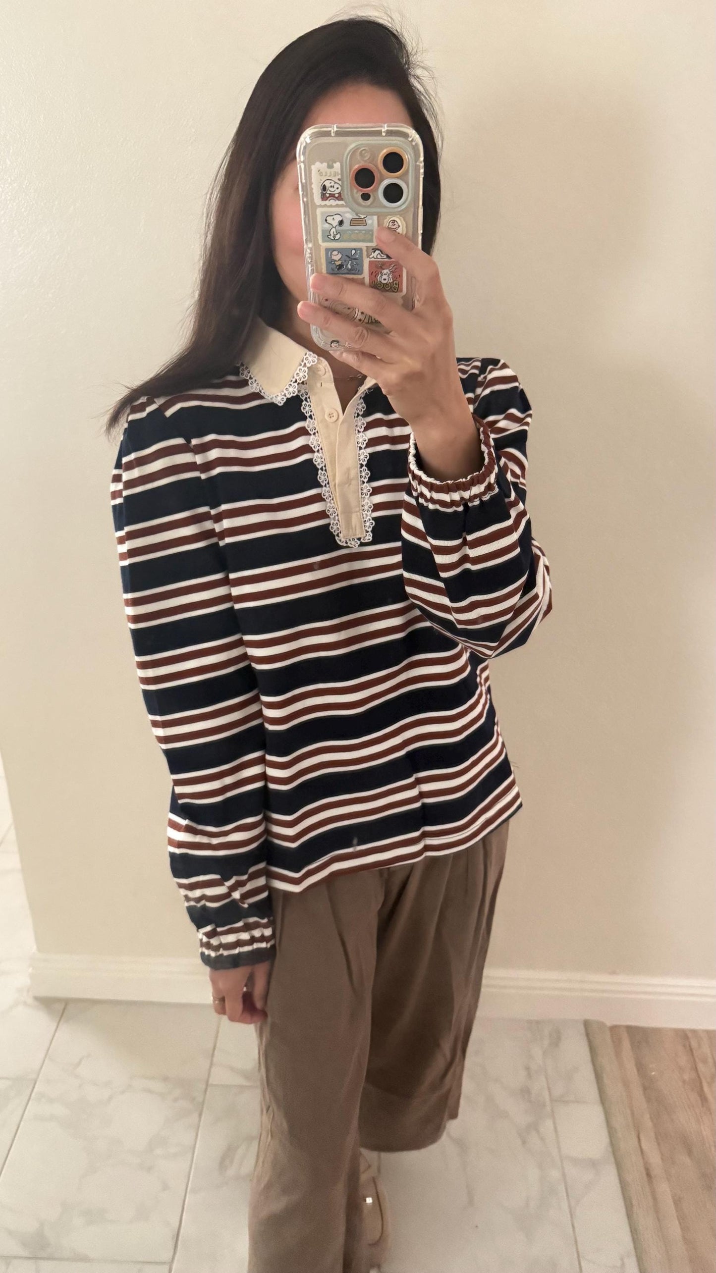 Fall beige cardigan crop top french style vintage inspired. Romantic Knit cardigan crop boho Victorian style. Sezane Doen inspired cardigan.