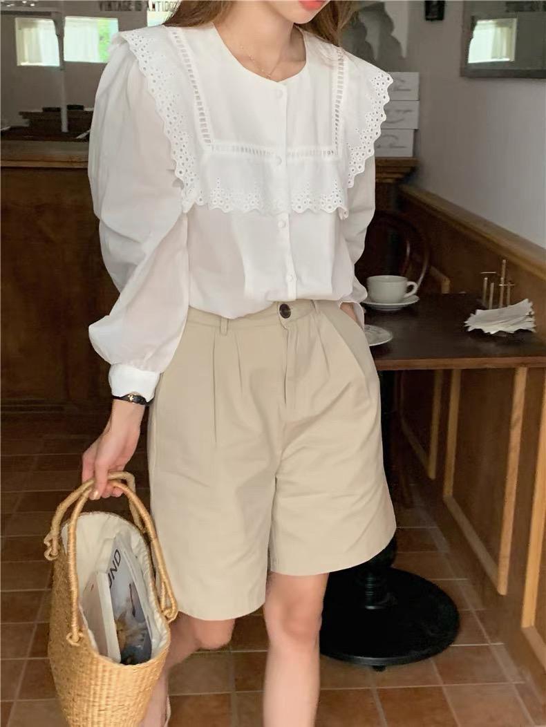 Casual pintuck white lace romantic top . Cozy comfortable top. Cotton victorian romantic top. Vintage inspired top . Bohemian top