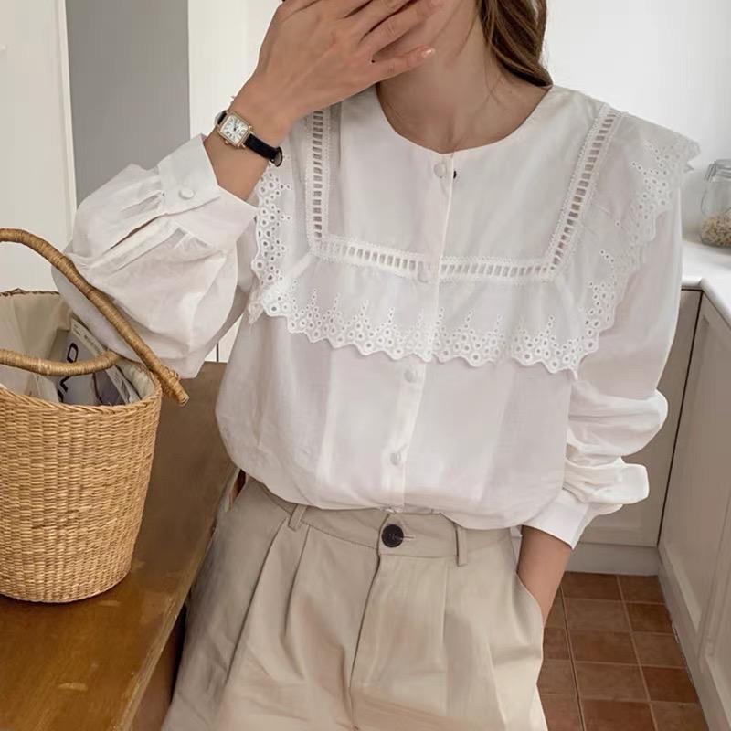 Casual pintuck white lace romantic top . Cozy comfortable top. Cotton victorian romantic top. Vintage inspired top . Bohemian top