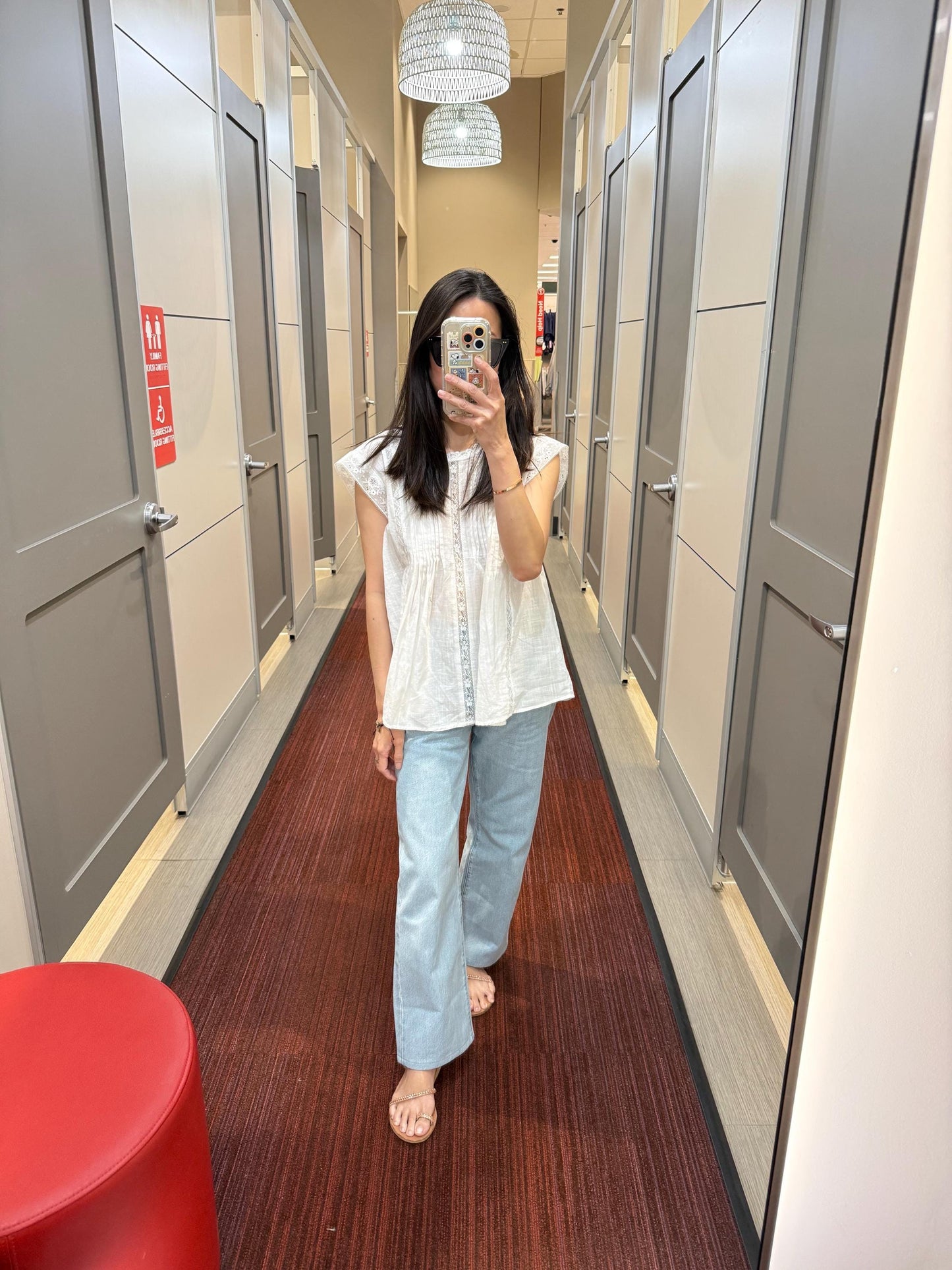 Casual pintuck white lace romantic top . Cozy comfortable top. Cotton Victorian Boho romantic top. Eyelet cotton cozy top.