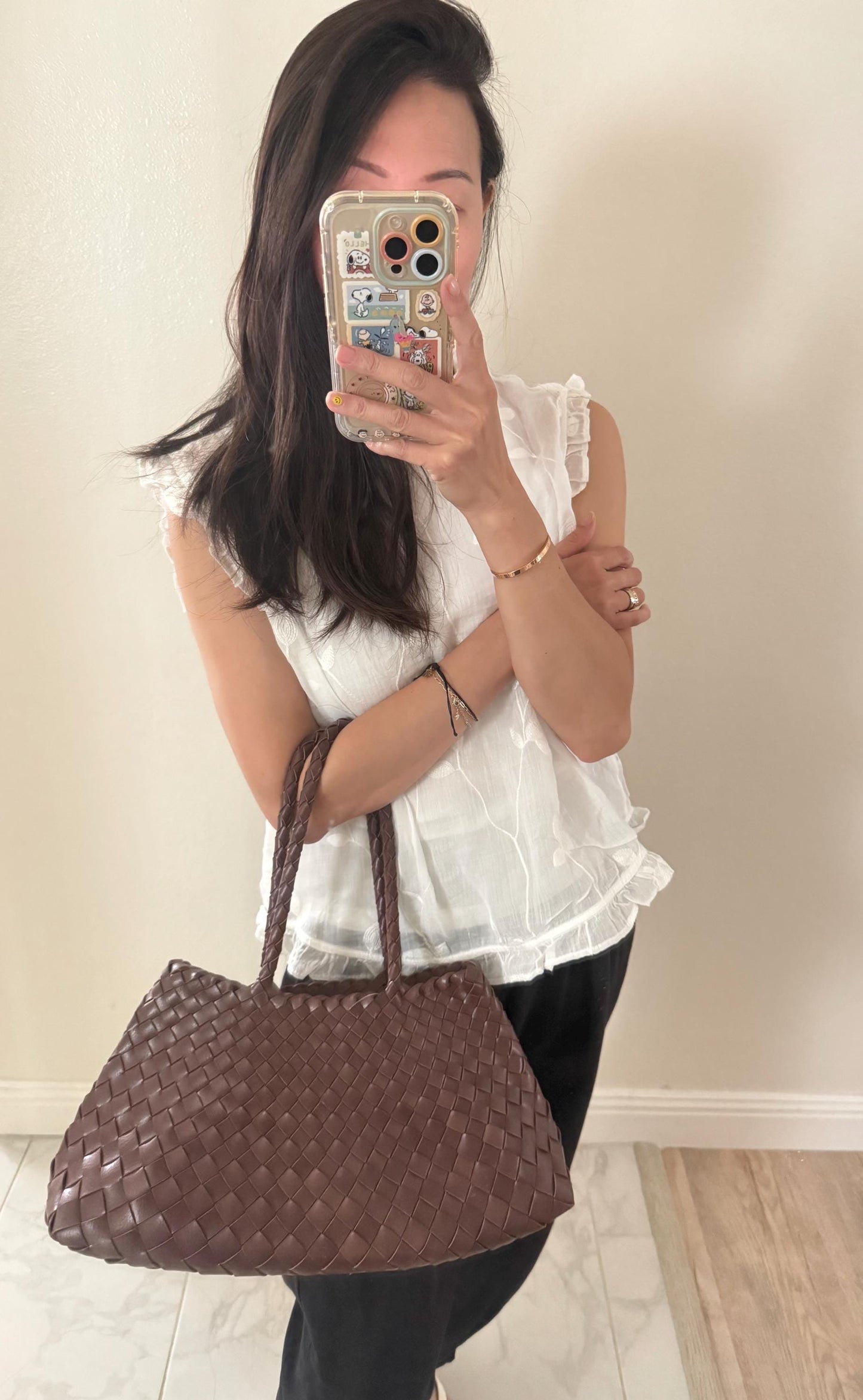 Woven Shoulder Bag. Beach Woven Shoulder Bag. Summer woven bag.
