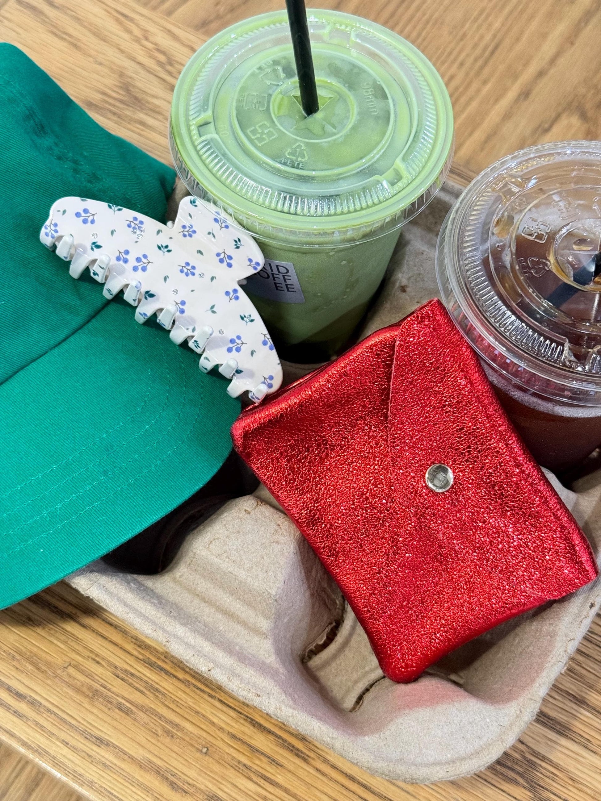 Twin wallet pouch in glittery matte leather. Soft Italian leather suede wallet. Envelope suede wallet. 90s wallet. Coins purse.