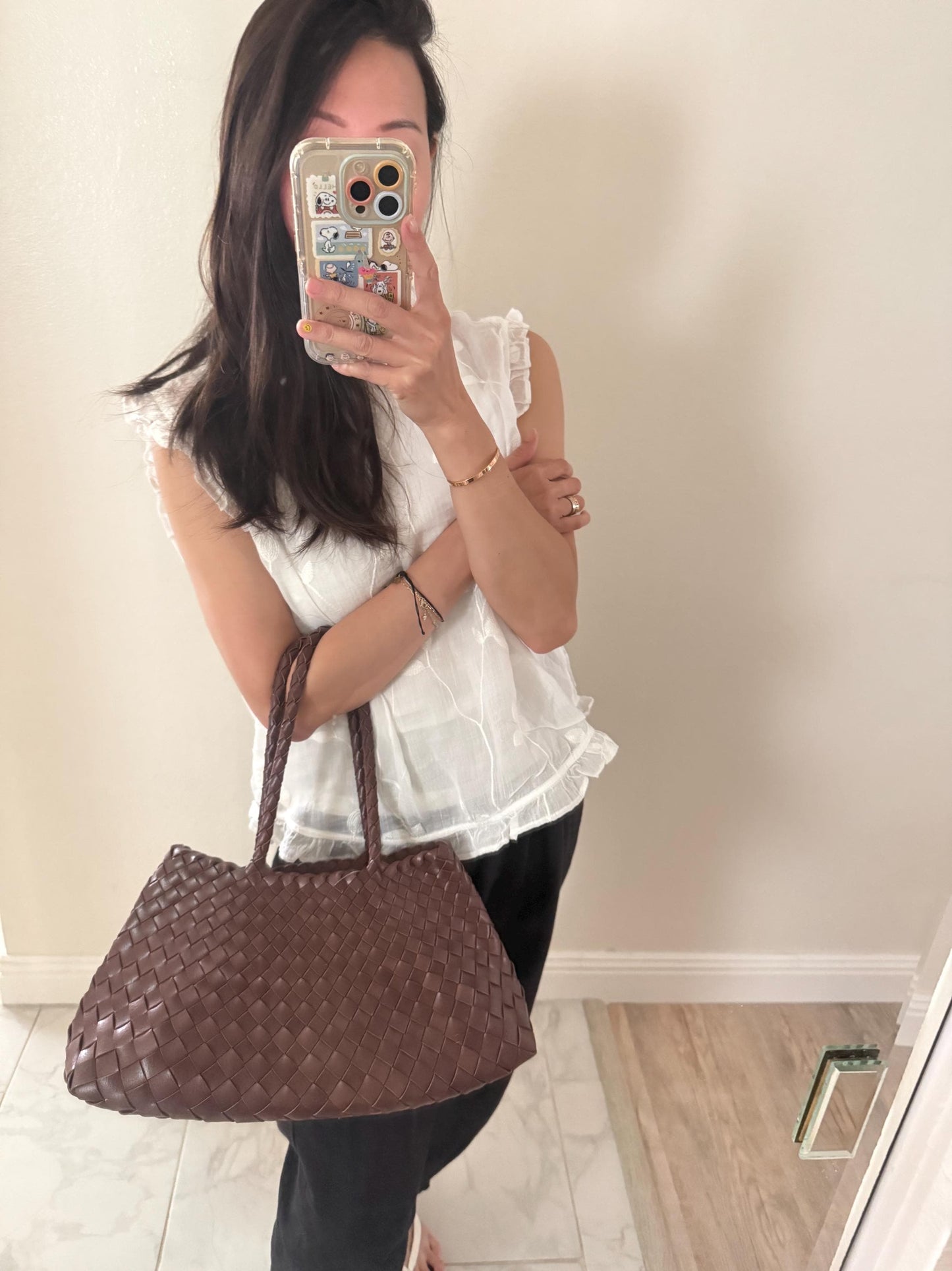 Woven Shoulder Bag. Beach Woven Shoulder Bag. Summer woven bag.