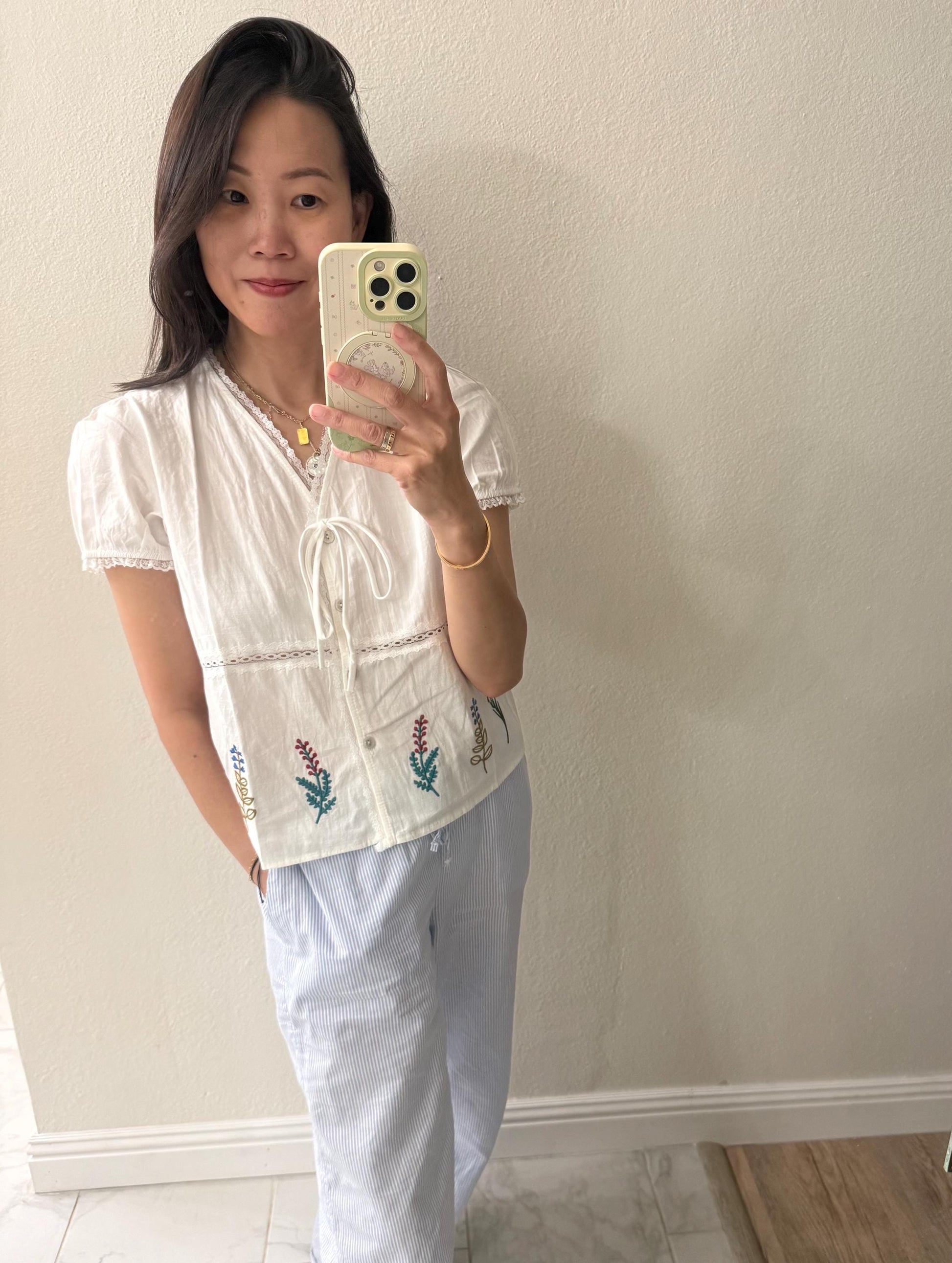Casual cotton white lace eyelet romantic vest top . Whimsical cottage core vest top. Embroidered top . French style vintage inspired top