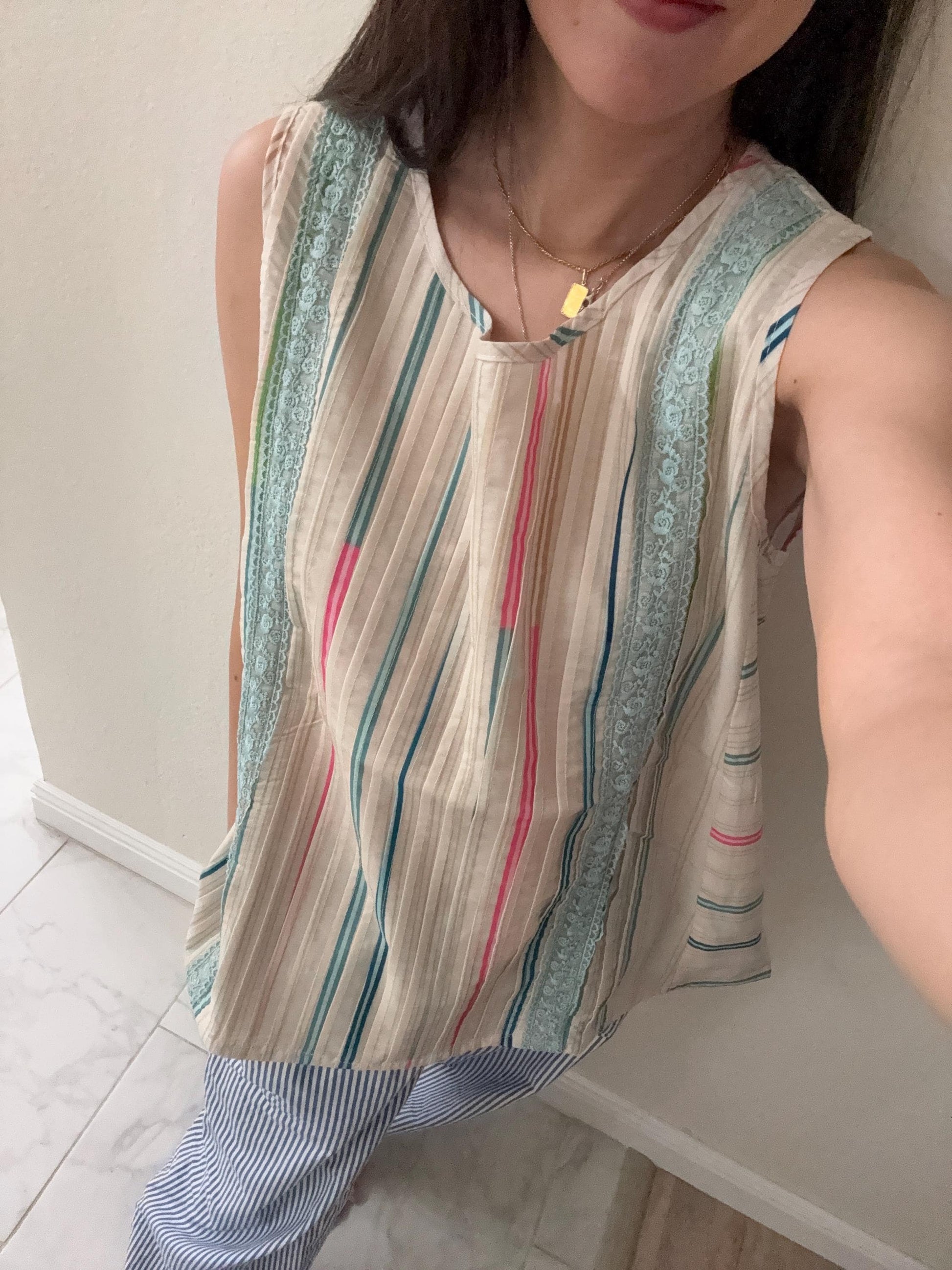 Casual cotton pintuck eyelet romantic top . Whimsical cottage core top. Bohemian cotton blouse . Praire wind lace top. Embroidered top