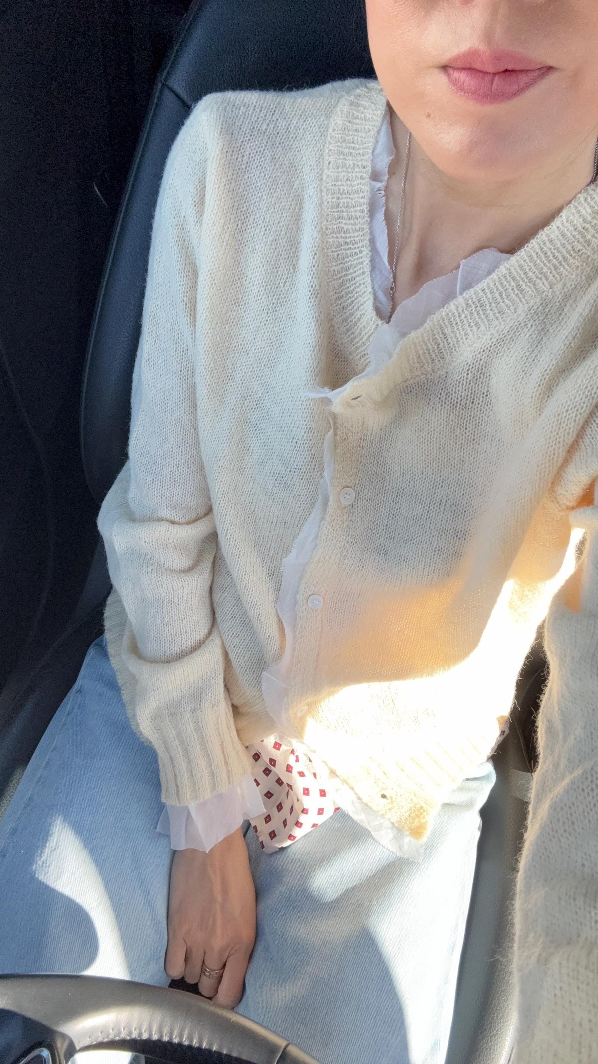 Butter Yellow Cardigan Blouse. French Vintage Style cardigan. Prairie style cardigan. Nantucket Maine style. Frech Inspired Style Top Knit