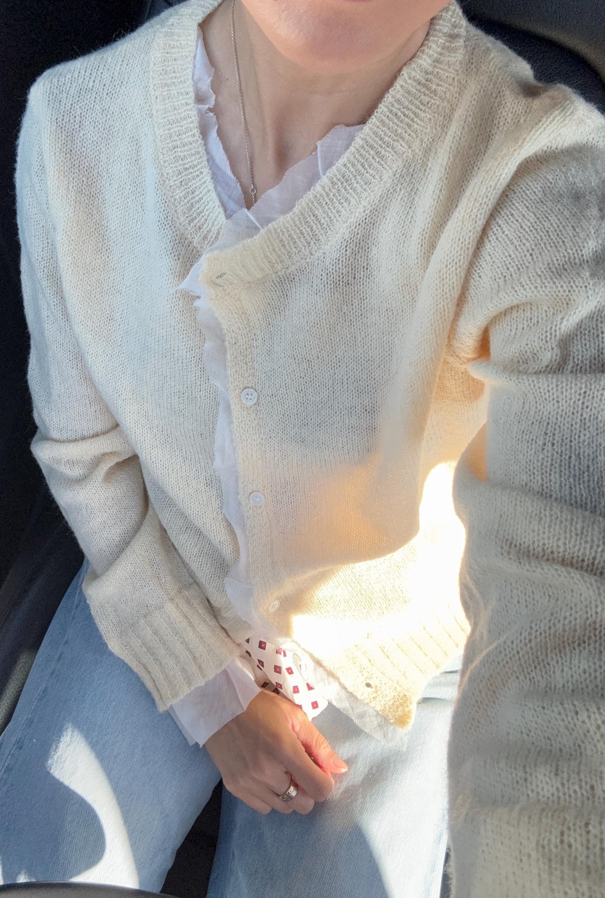 Butter Yellow Cardigan Blouse. French Vintage Style cardigan. Prairie style cardigan. Nantucket Maine style. Frech Inspired Style Top Knit